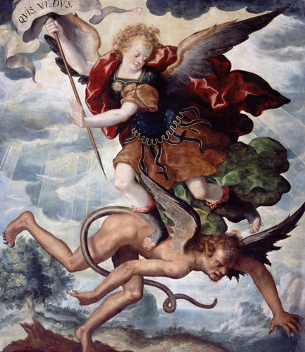 Anjel bojuje proti demonu